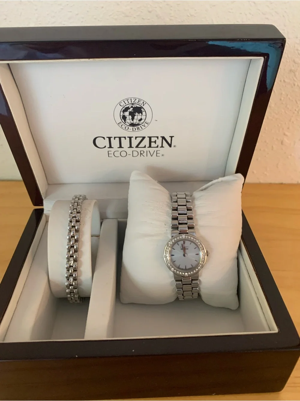Citizen Silver-Tone Bracelet Watch and Matching Bracelet Set